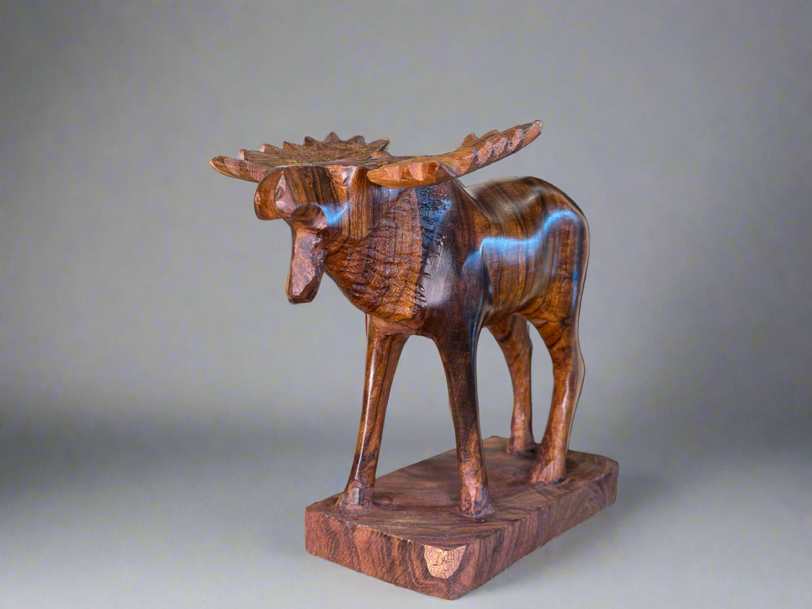Ironwood Moose Carving XL
