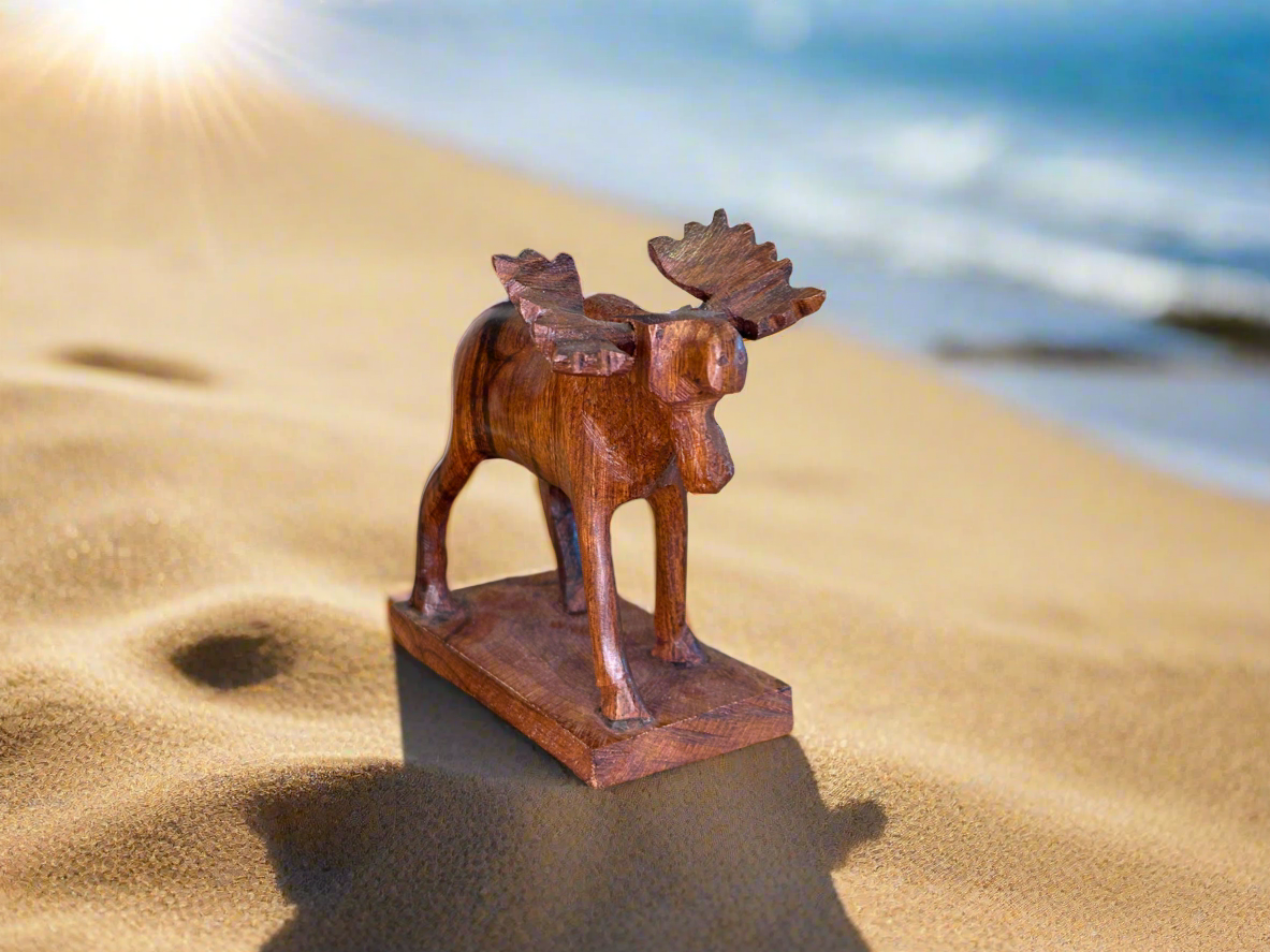 Ironwood Moose Carving Medium