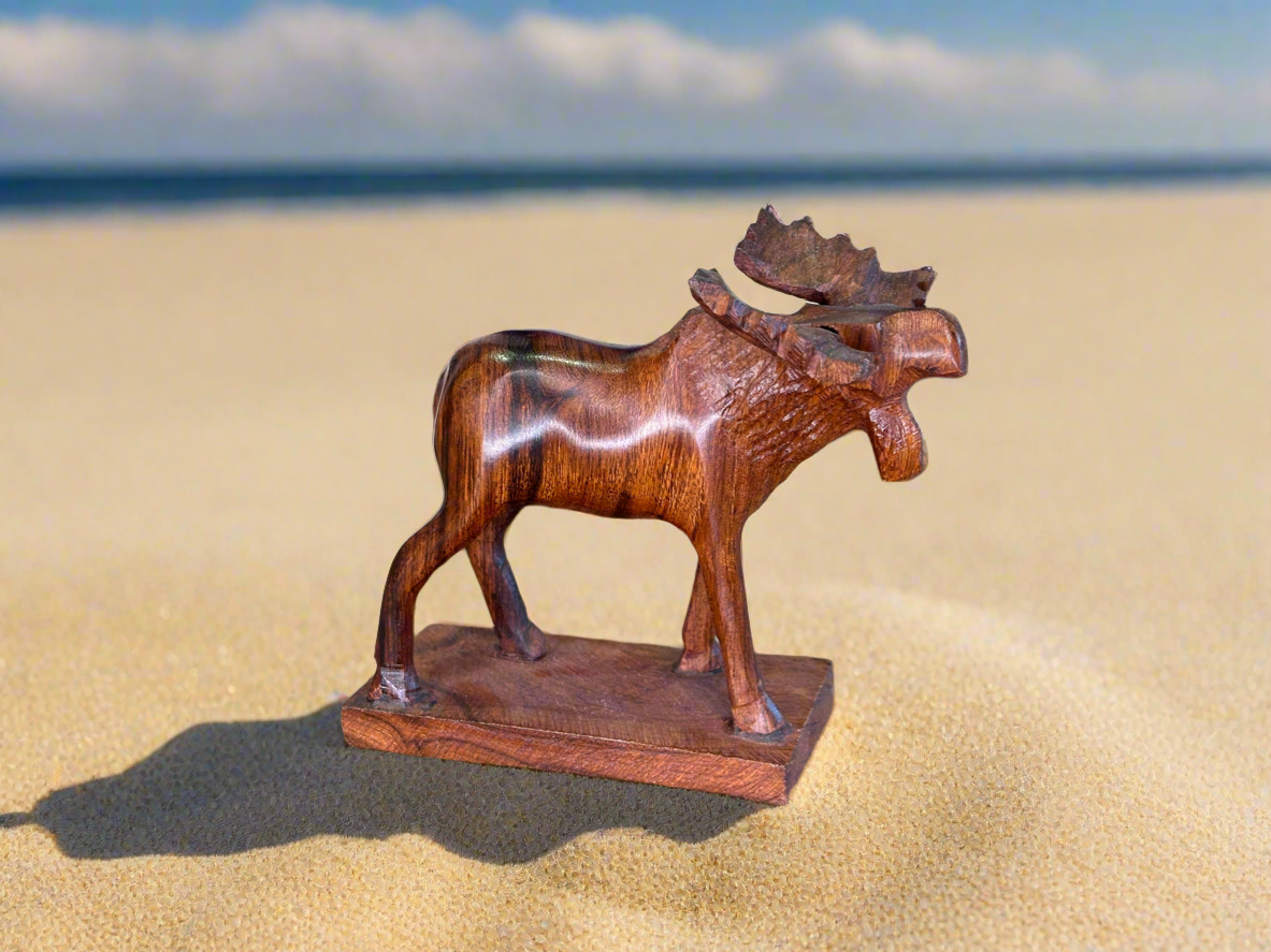 Ironwood Moose Carving Medium
