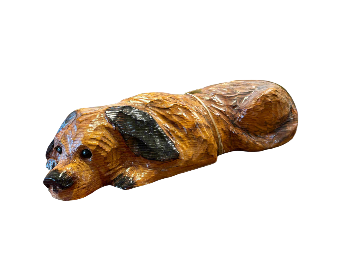 Chainsaw Carved Dog