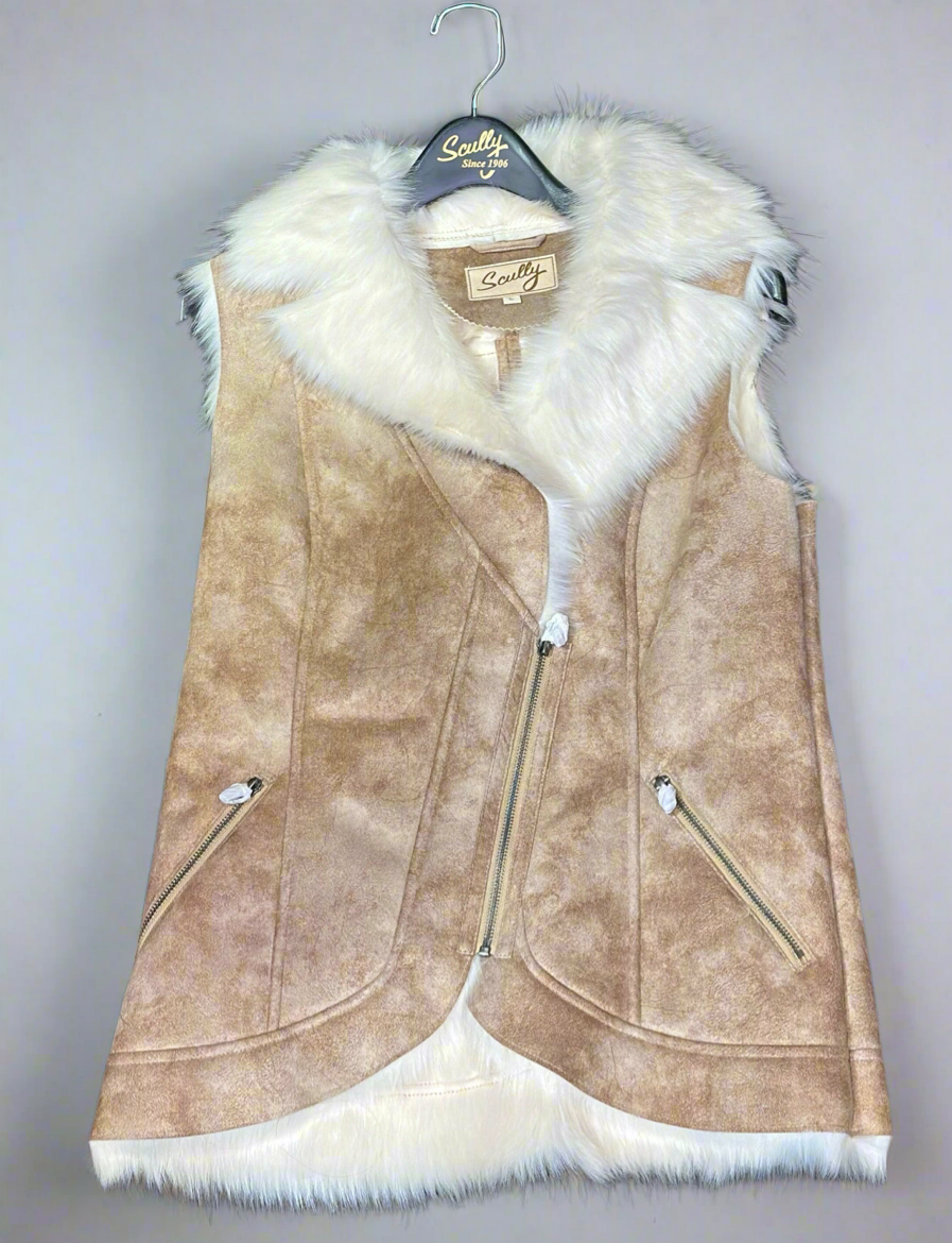Scully Fur Lined Vest.