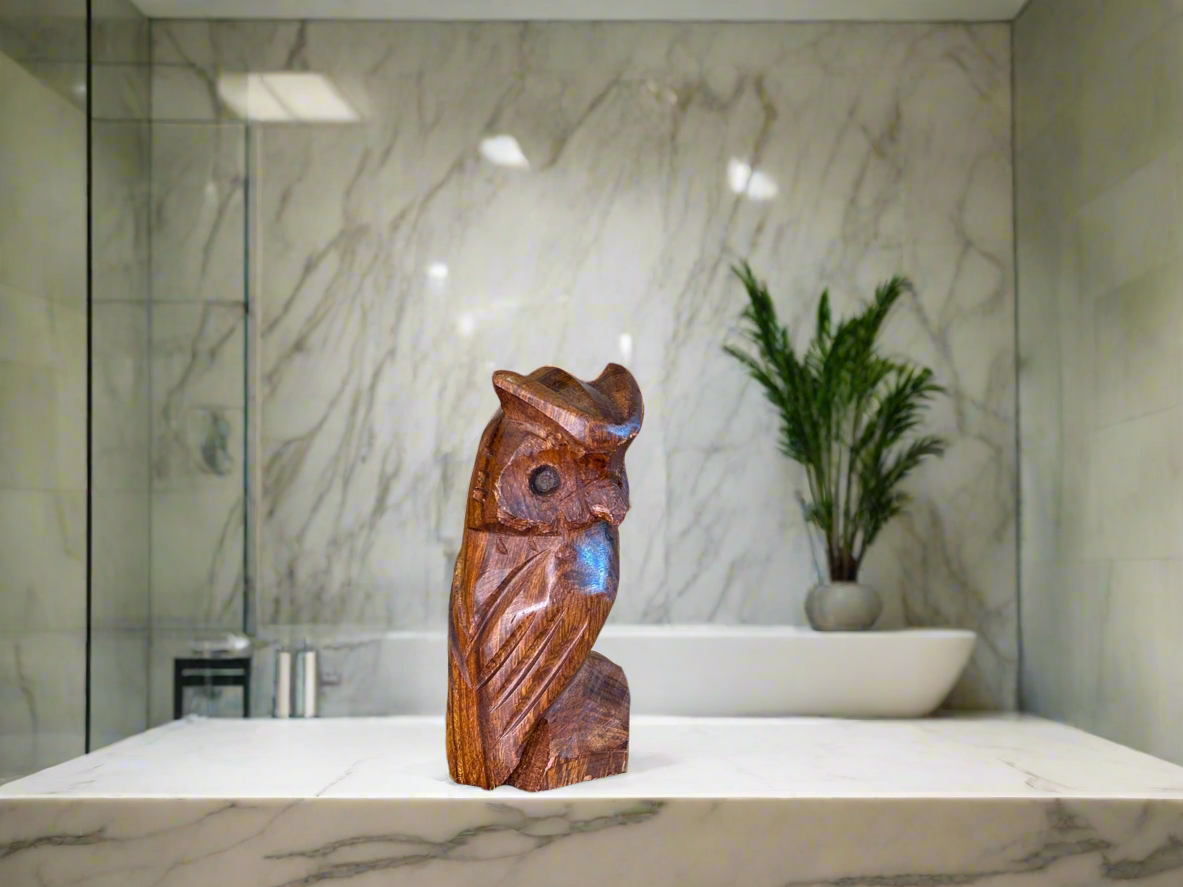 Ironwood Owl Carving Small