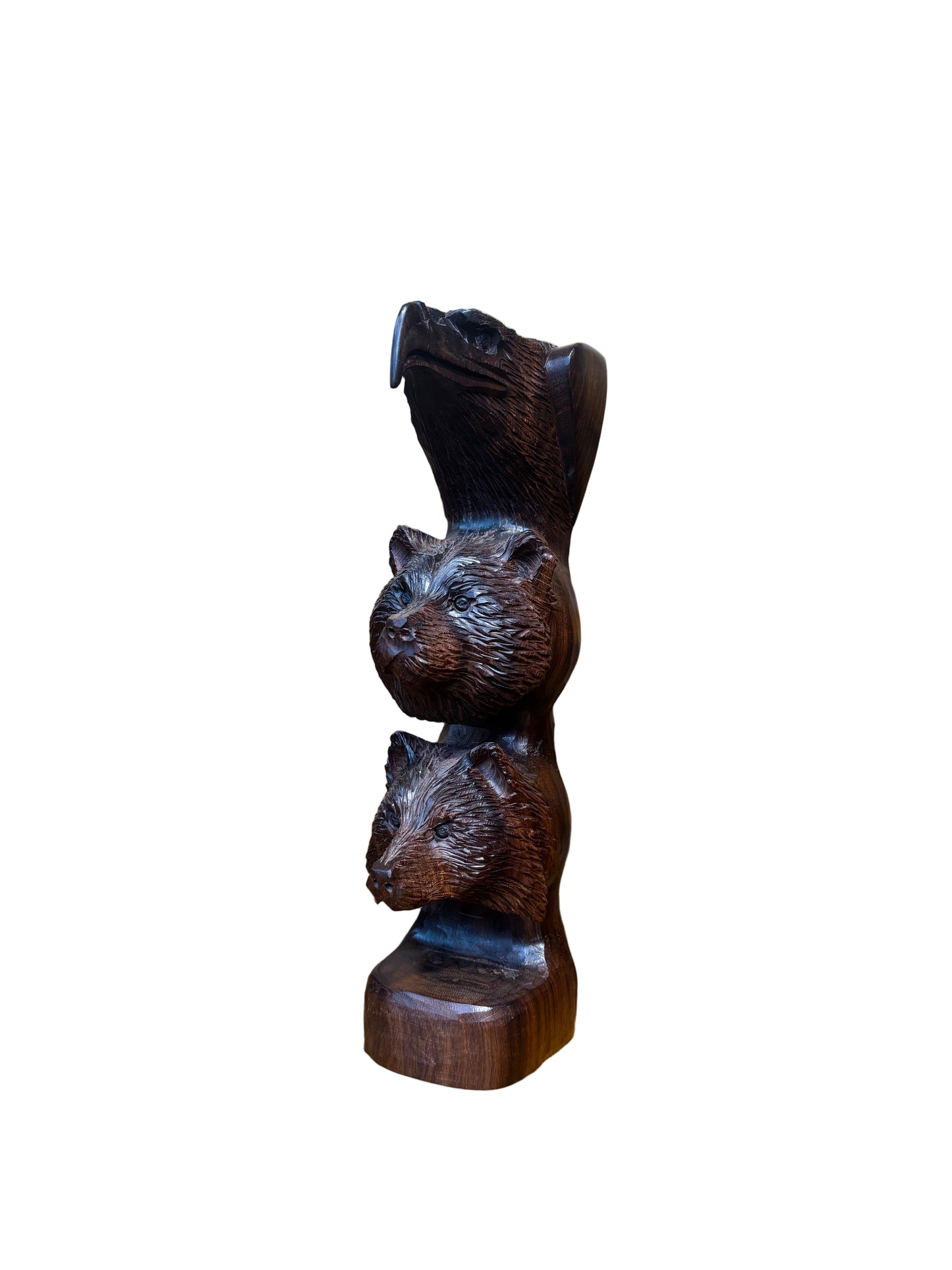 Ironwood Bear and Eagle Totem Medium