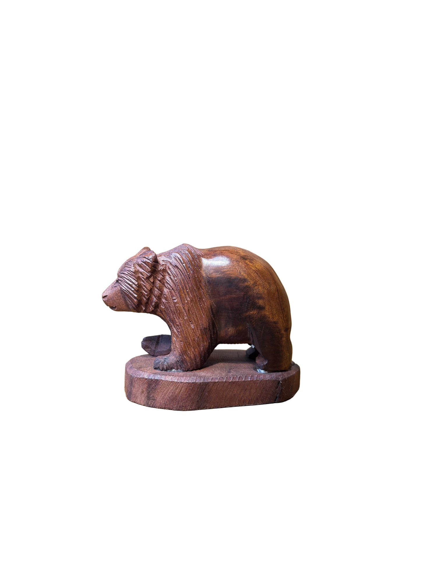 Ironwood Bear Standing on Base Medium