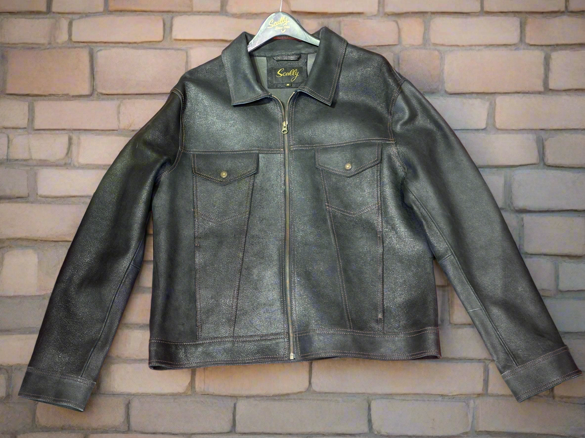 Scully Collared Leather Jacket