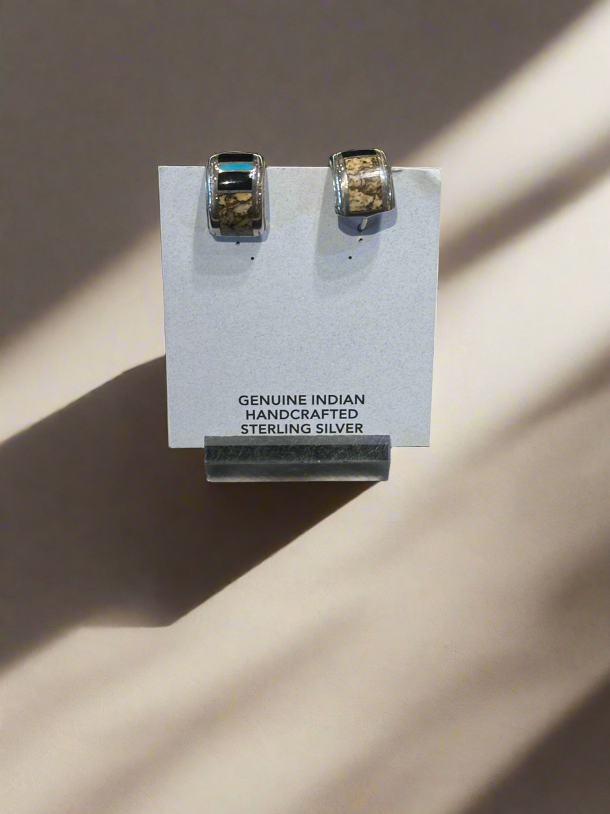 Native Earth round circle earrings.