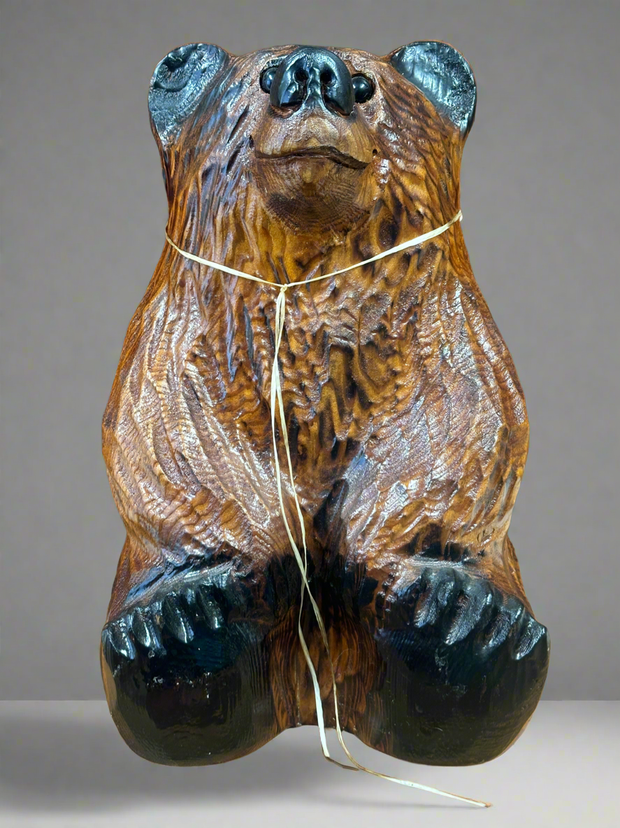 Chainsaw Carved Red Ceder Bear 16"