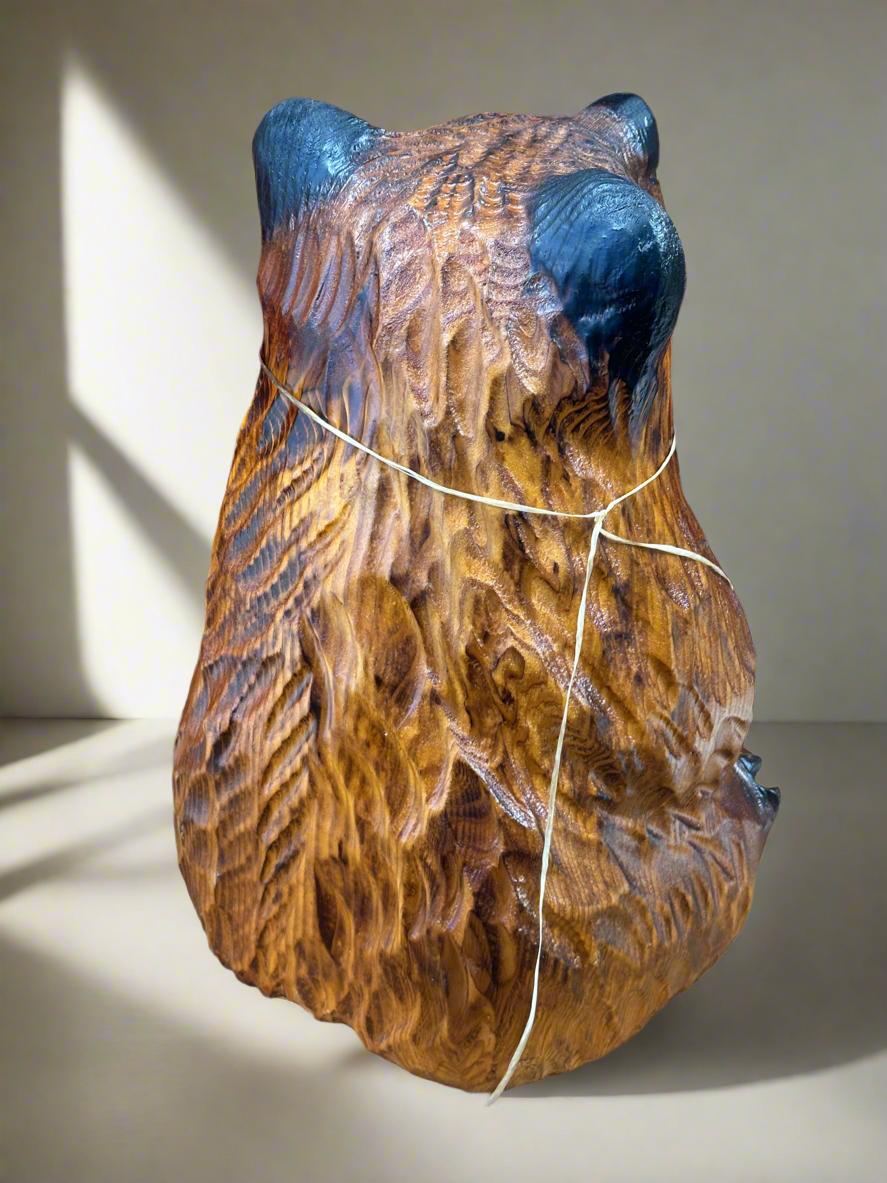 Chainsaw Carved Red Ceder Bear 16"