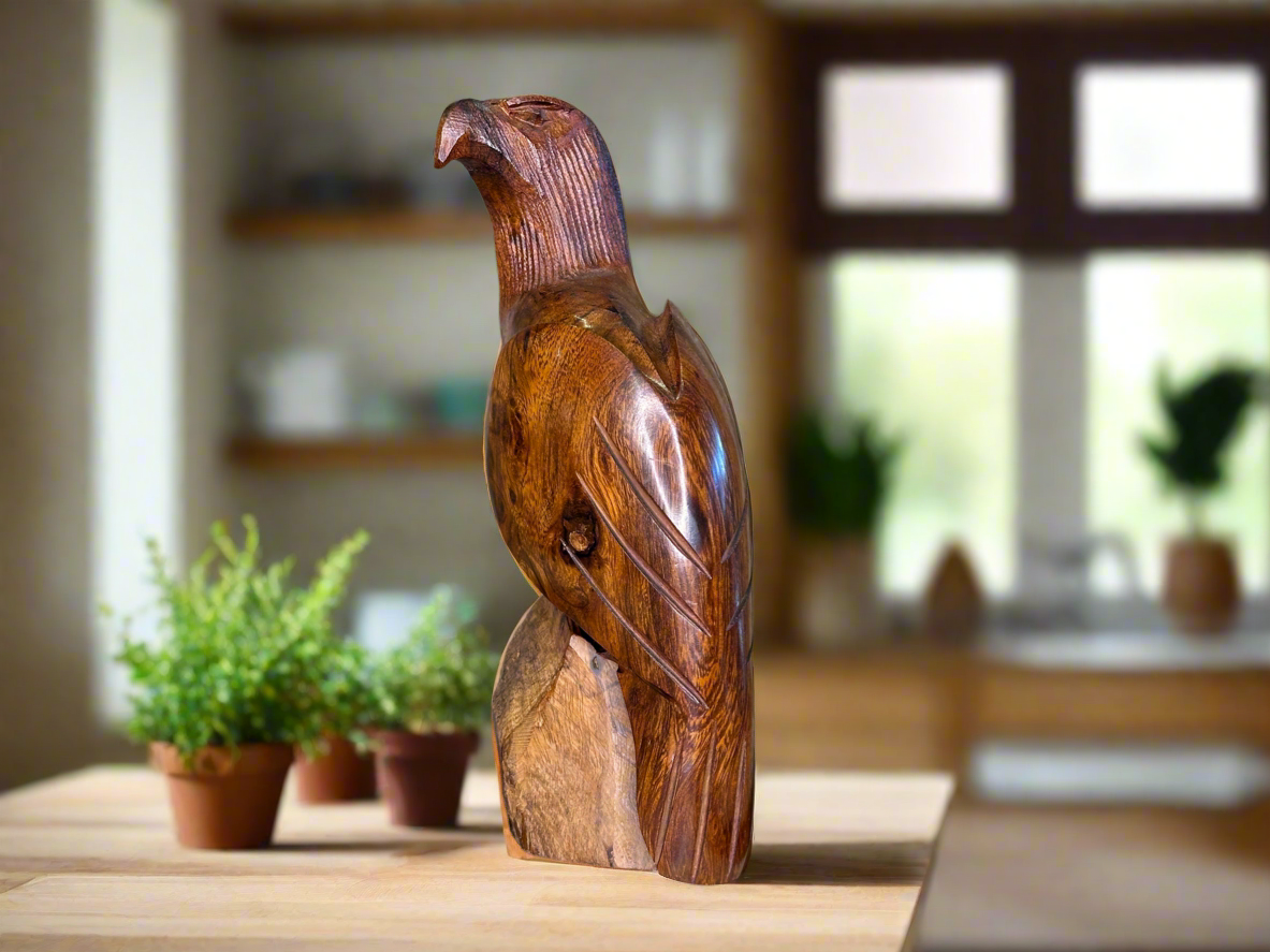 Ironwood Eagle Carving Large