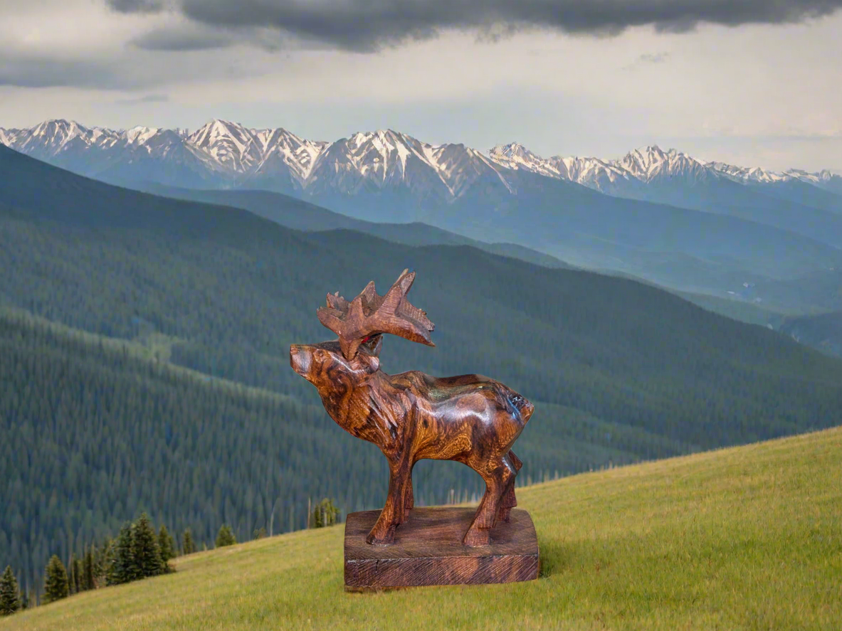 Ironwood Elk Carving Small