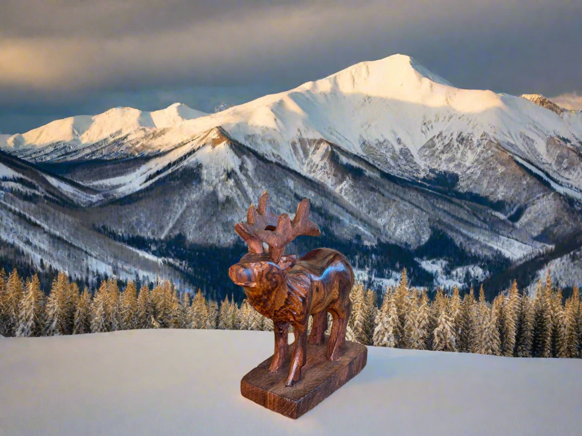 Ironwood Elk Carving Small