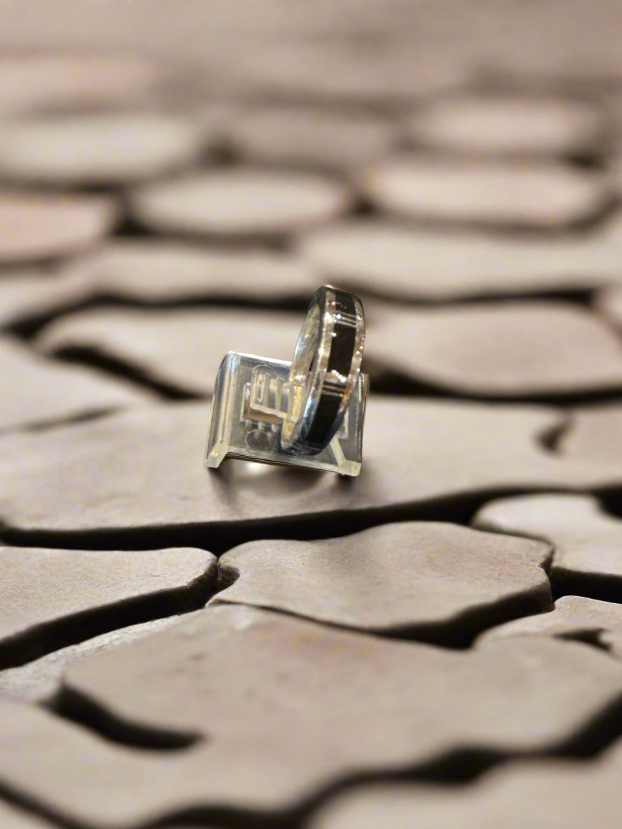 Black Jade ring by Super Smith.