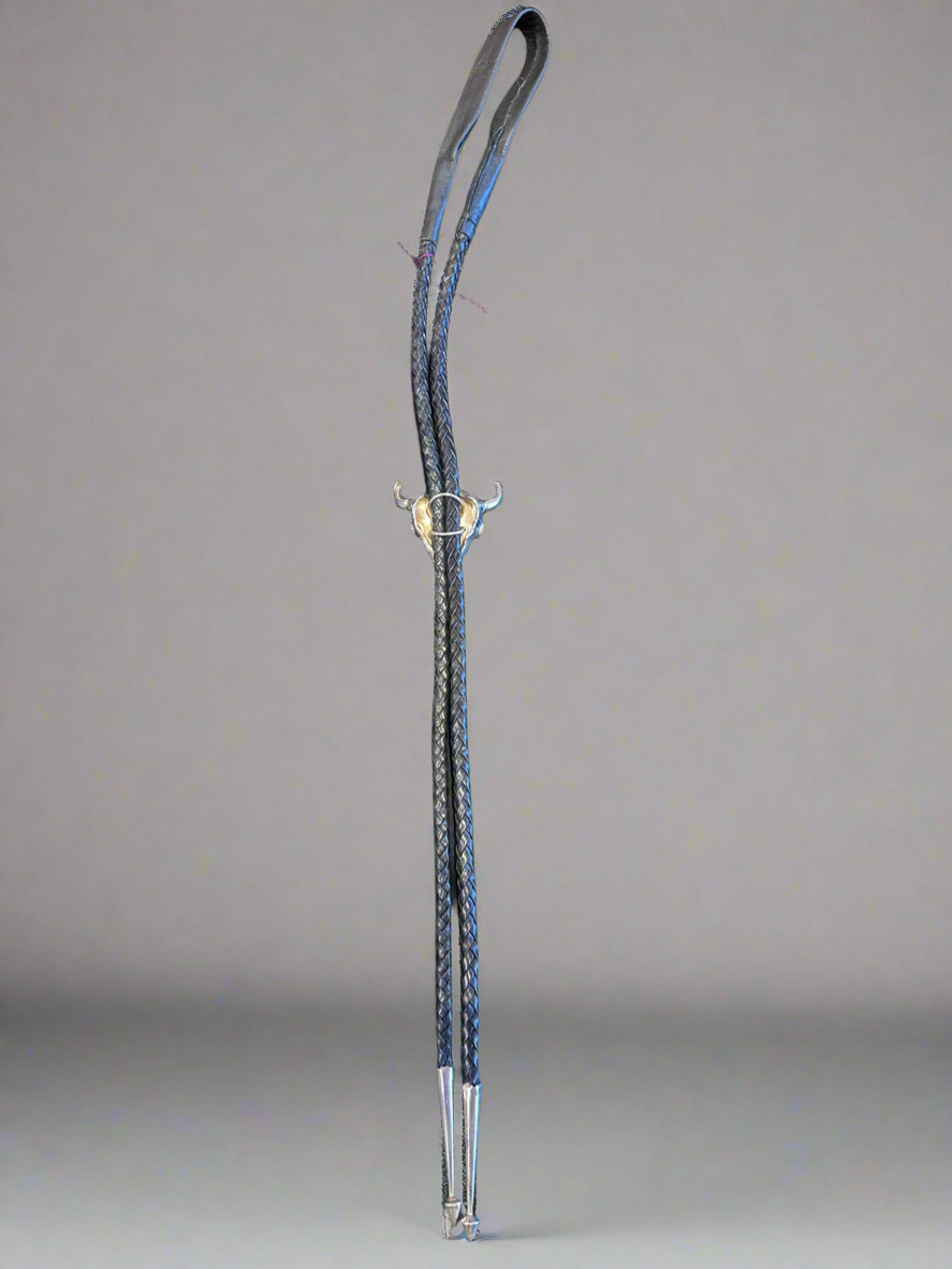 Turquoise buffalo head bolo-tie Native American.