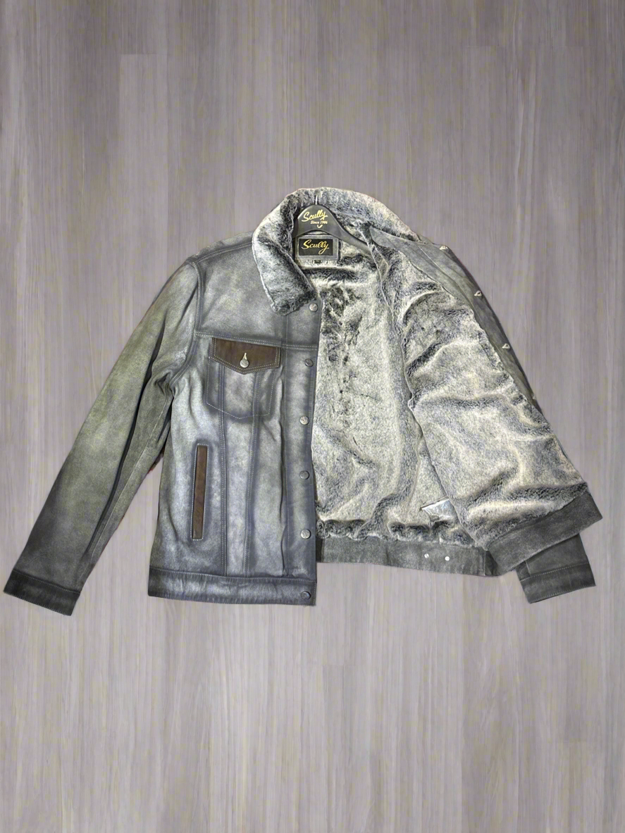 Scully Jean jacket with faux fur