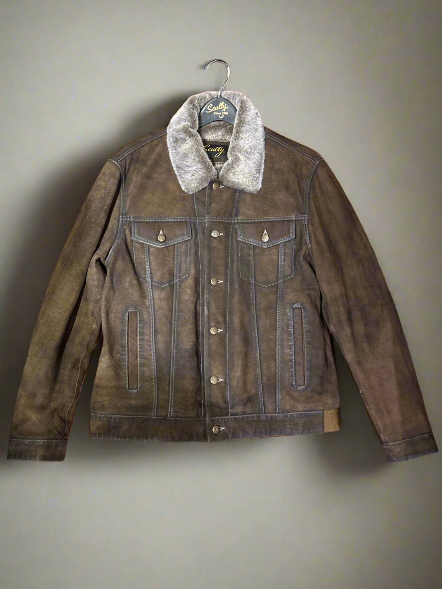 Scully Jean jacket with faux fur