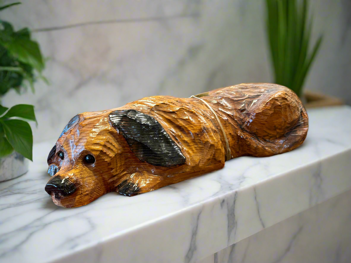 Chainsaw Carved Dog