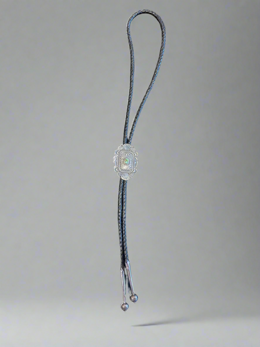 Native American Handmade Bolo-Tie made by Leonard Martinez.