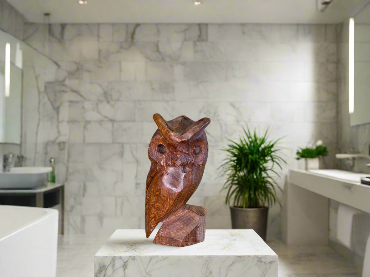 Ironwood Owl Carving Small