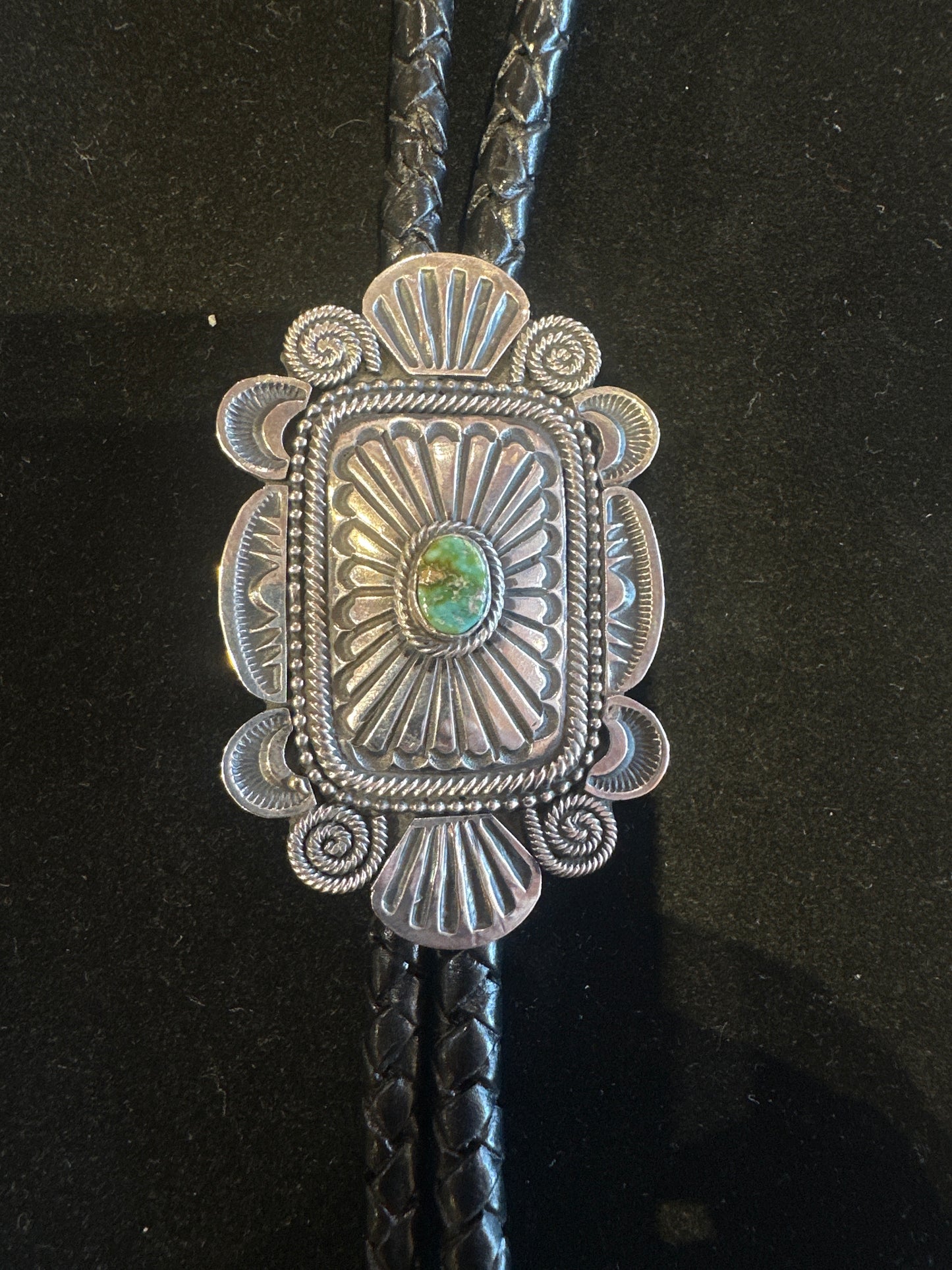 Native American Handmade Bolo-Tie made by Leonard Martinez.