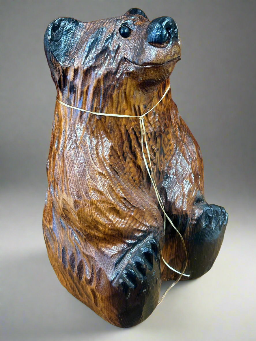 Chainsaw Carved Red Ceder Bear 16"