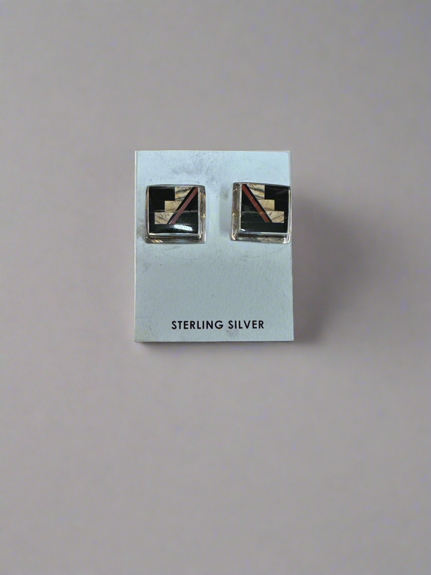 Native Earth square earrings.