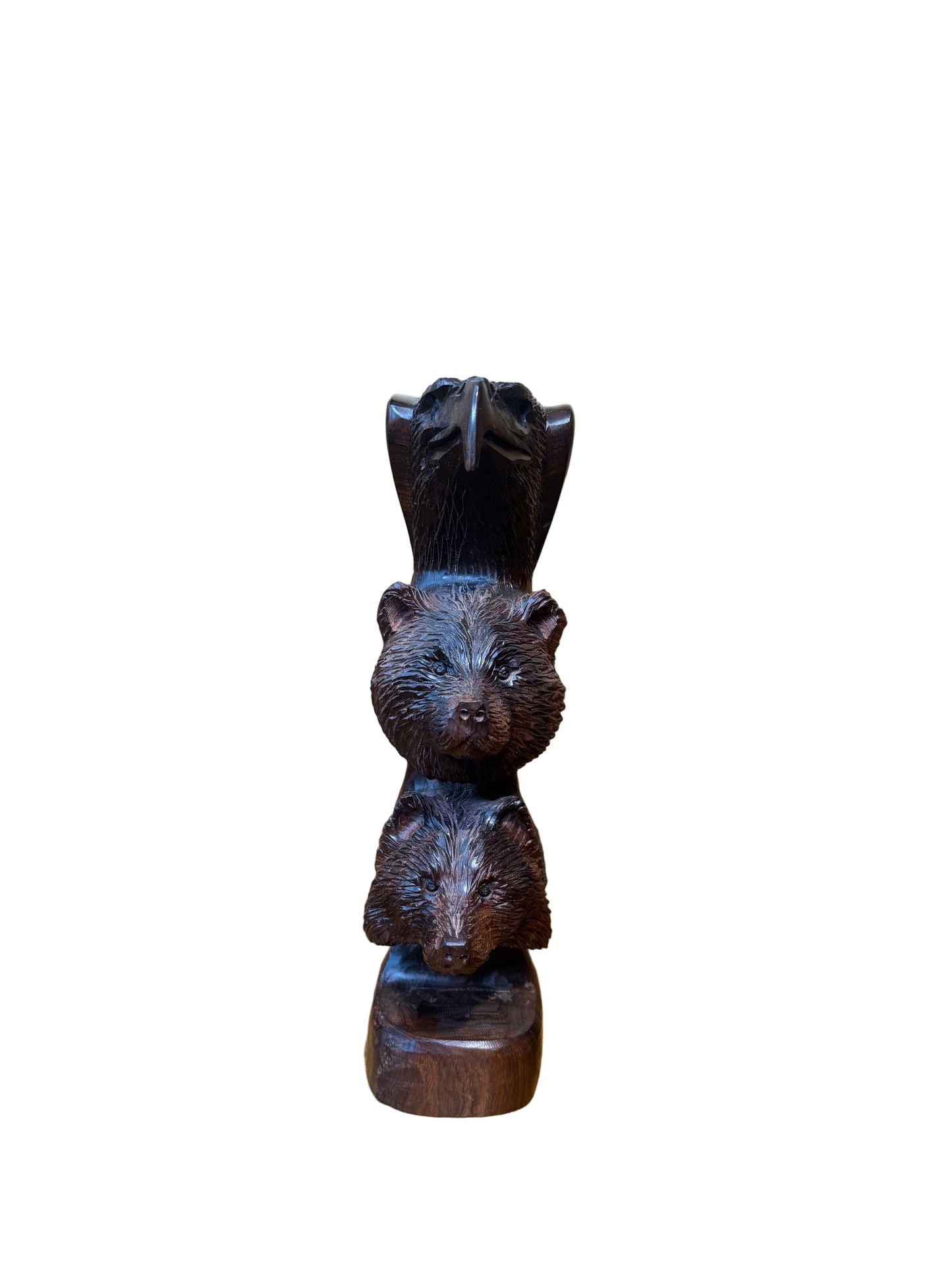 Ironwood Bear and Eagle Totem Medium