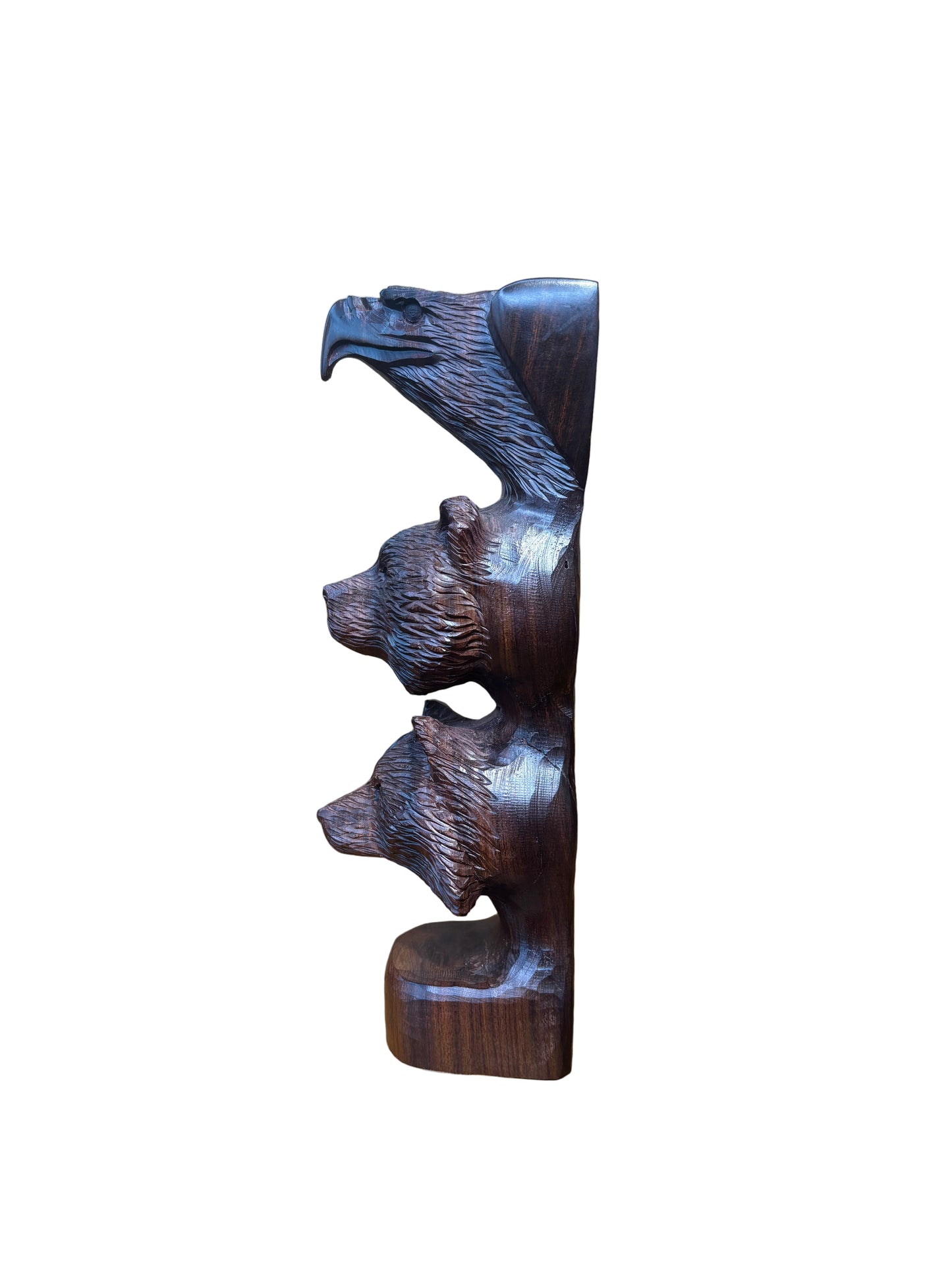 Ironwood Bear and Eagle Totem Medium