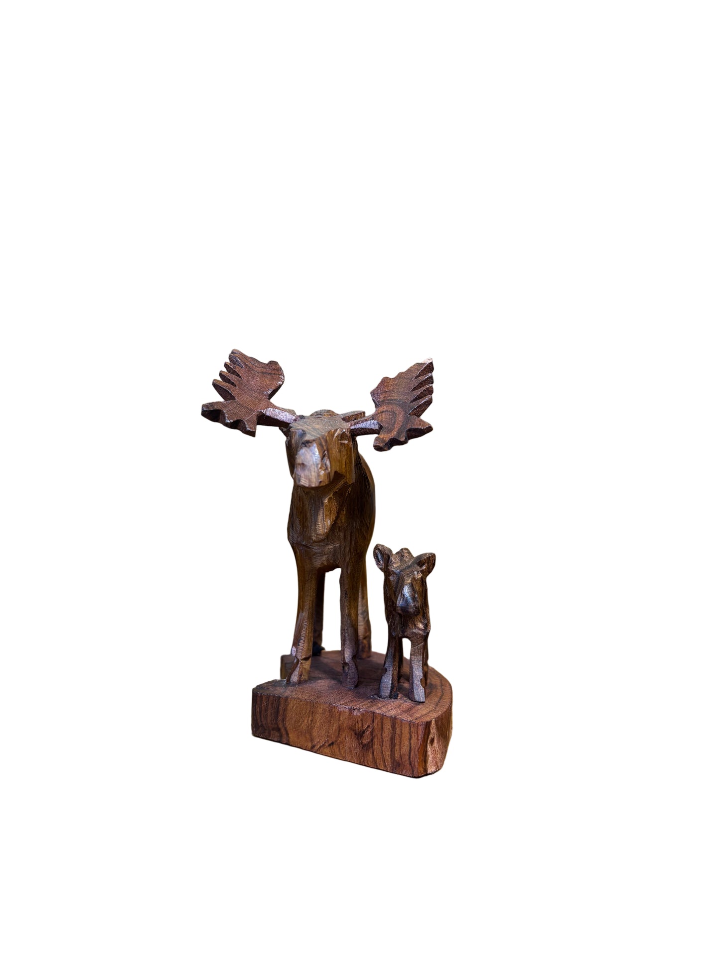 Ironwood Moose with Baby Large