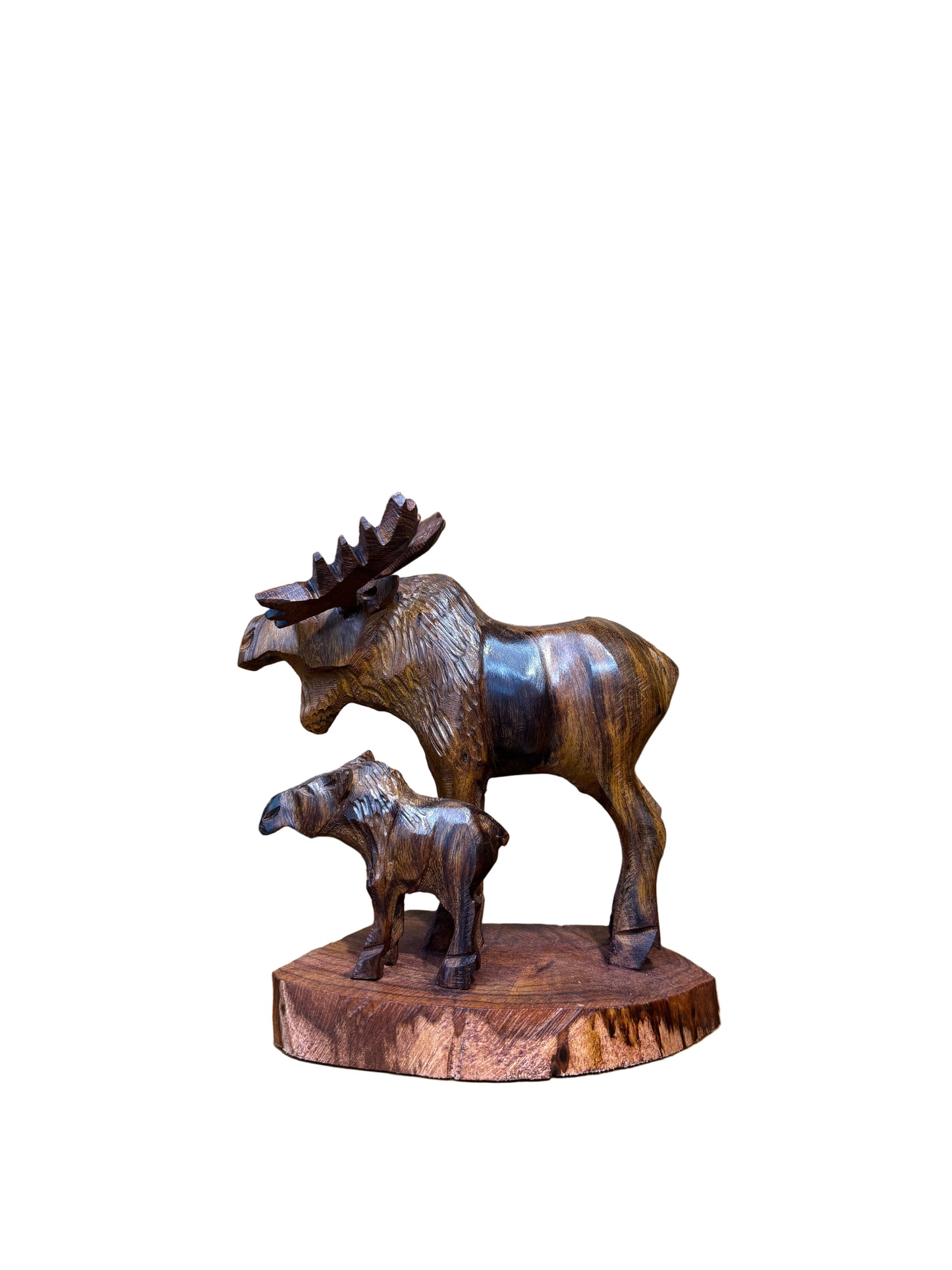 Ironwood Moose with Baby Large