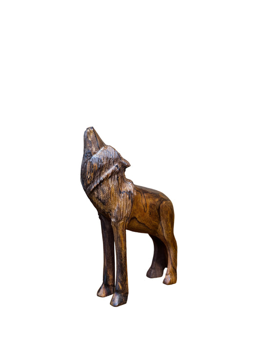 Ironwood Wolf Howling Standing Large