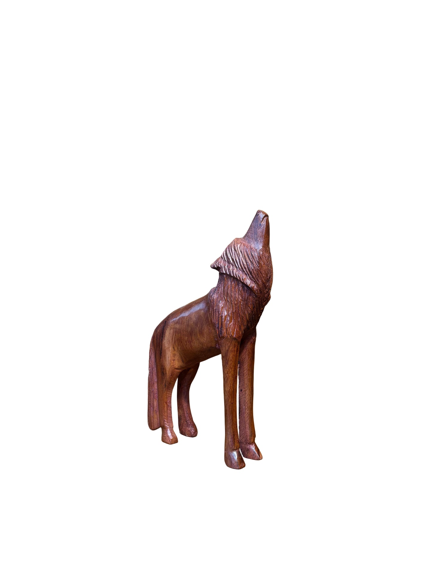 Ironwood Wolf Howling Standing Medium