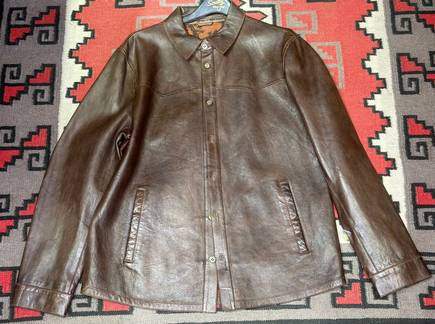 Leather Shirt Jacket