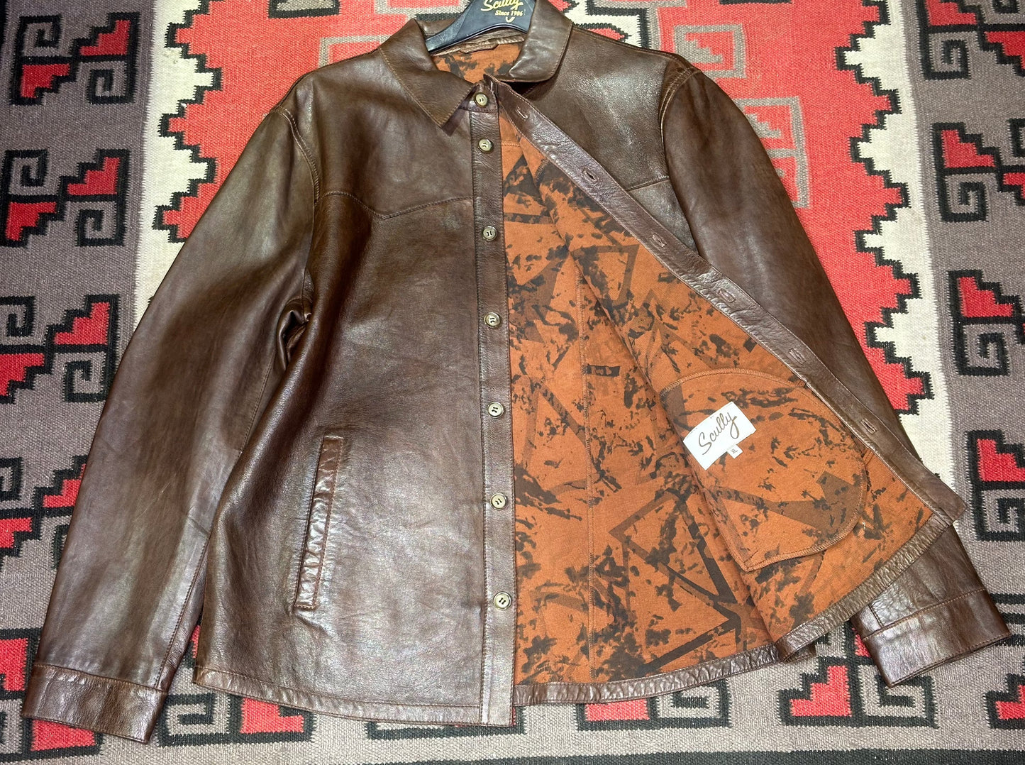 Leather Shirt Jacket