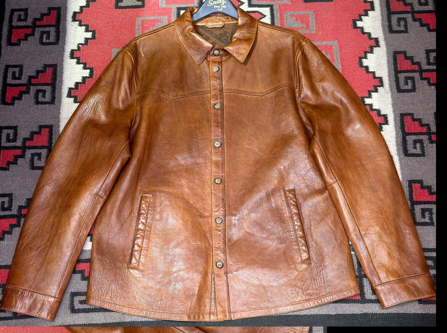 Leather Shirt Jacket