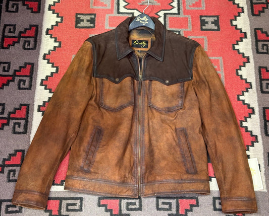 Leather Zip Up Jacket