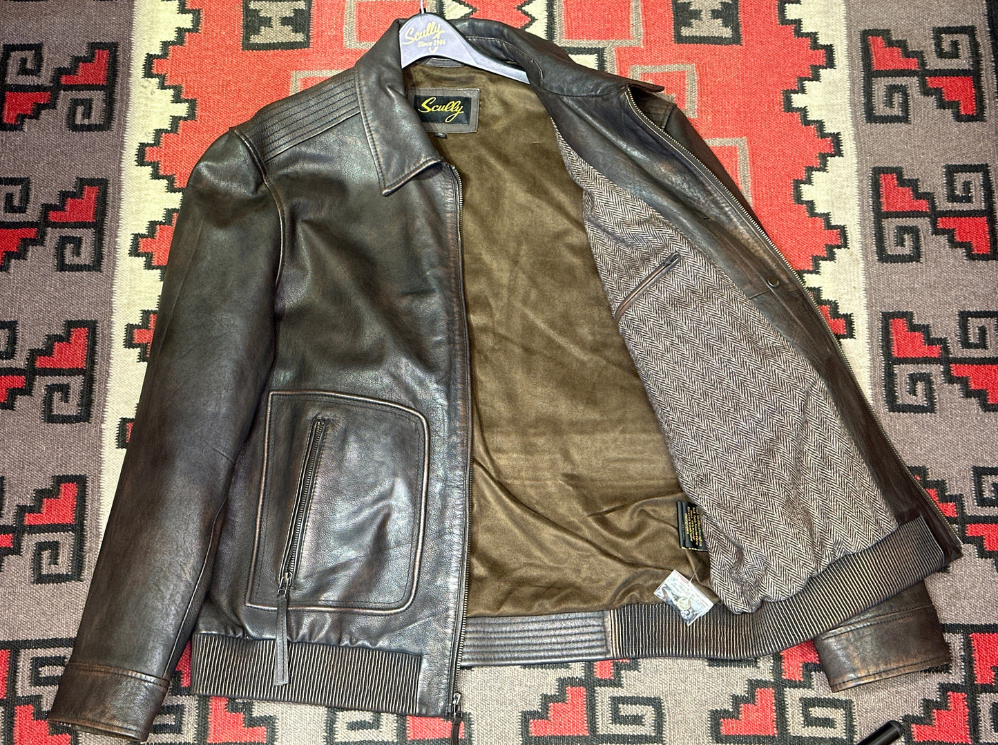 Insulated Leather Jacket.