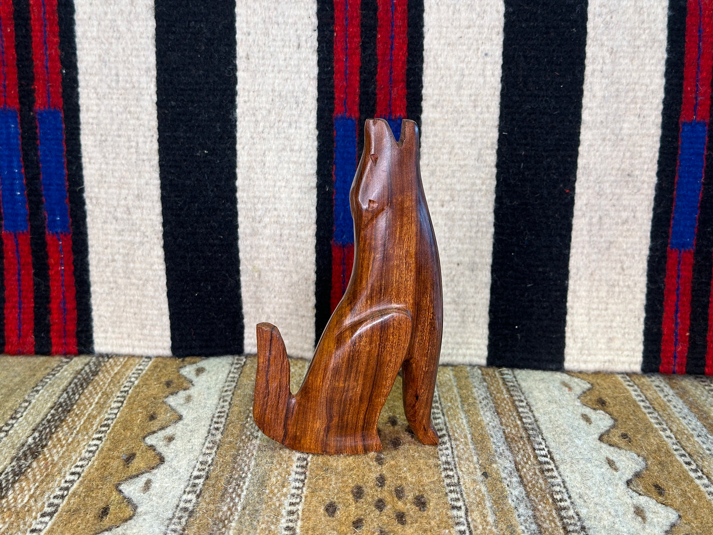 Ironwood Wolf Carving