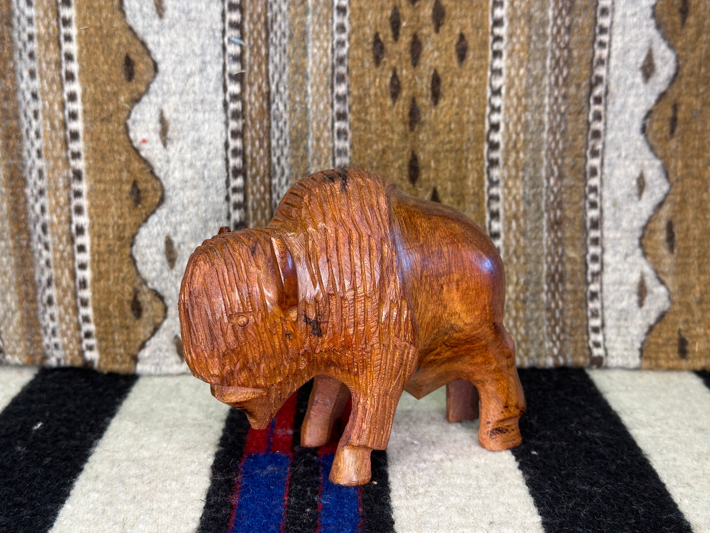 Ironwood Buffalo Carving Large