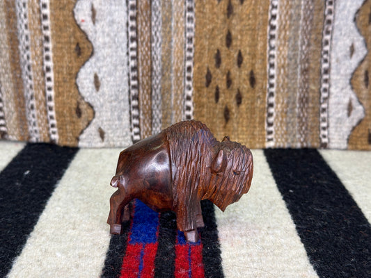 Ironwood Buffalo Carving Small