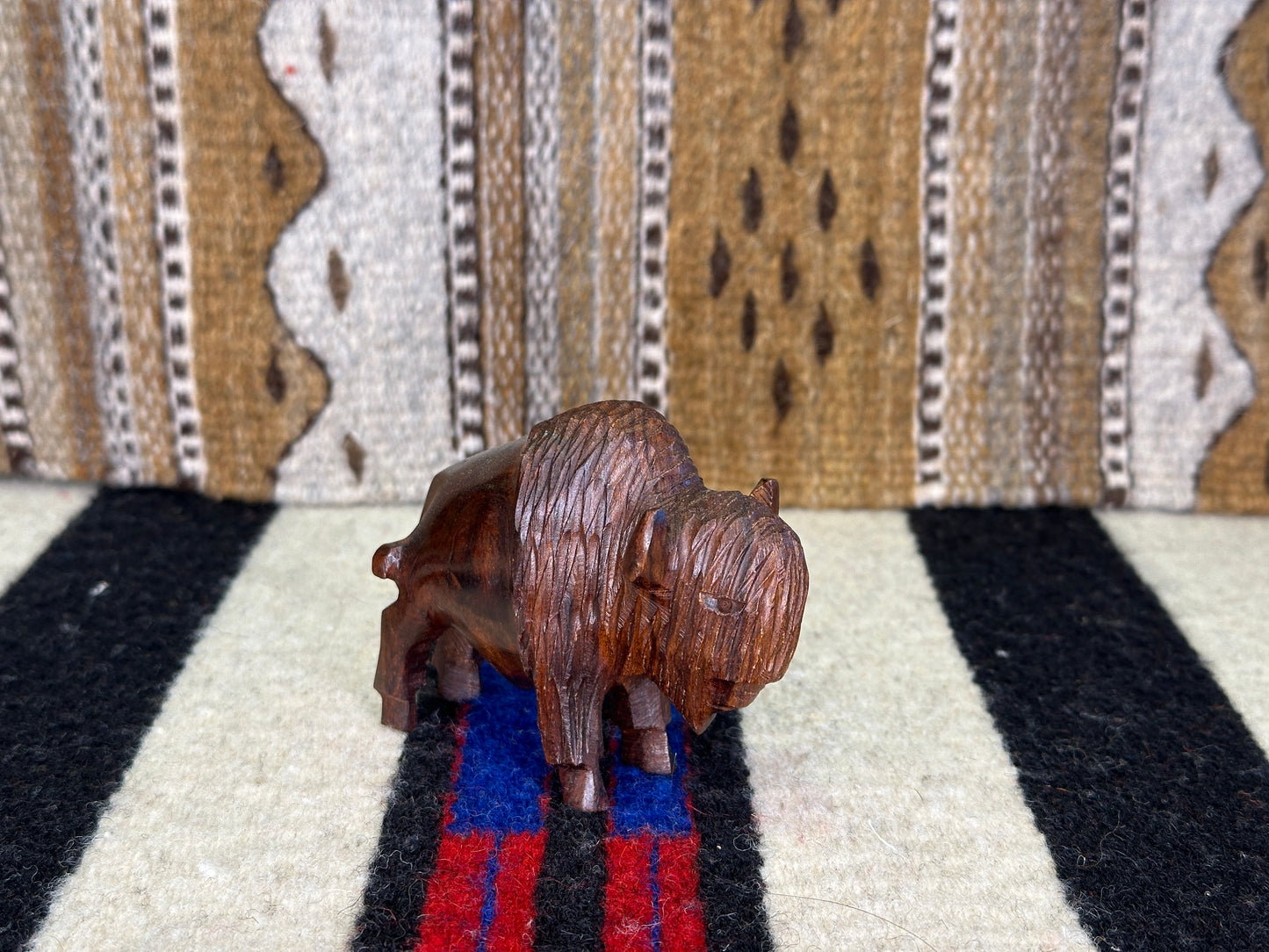 Ironwood Buffalo Carving Small