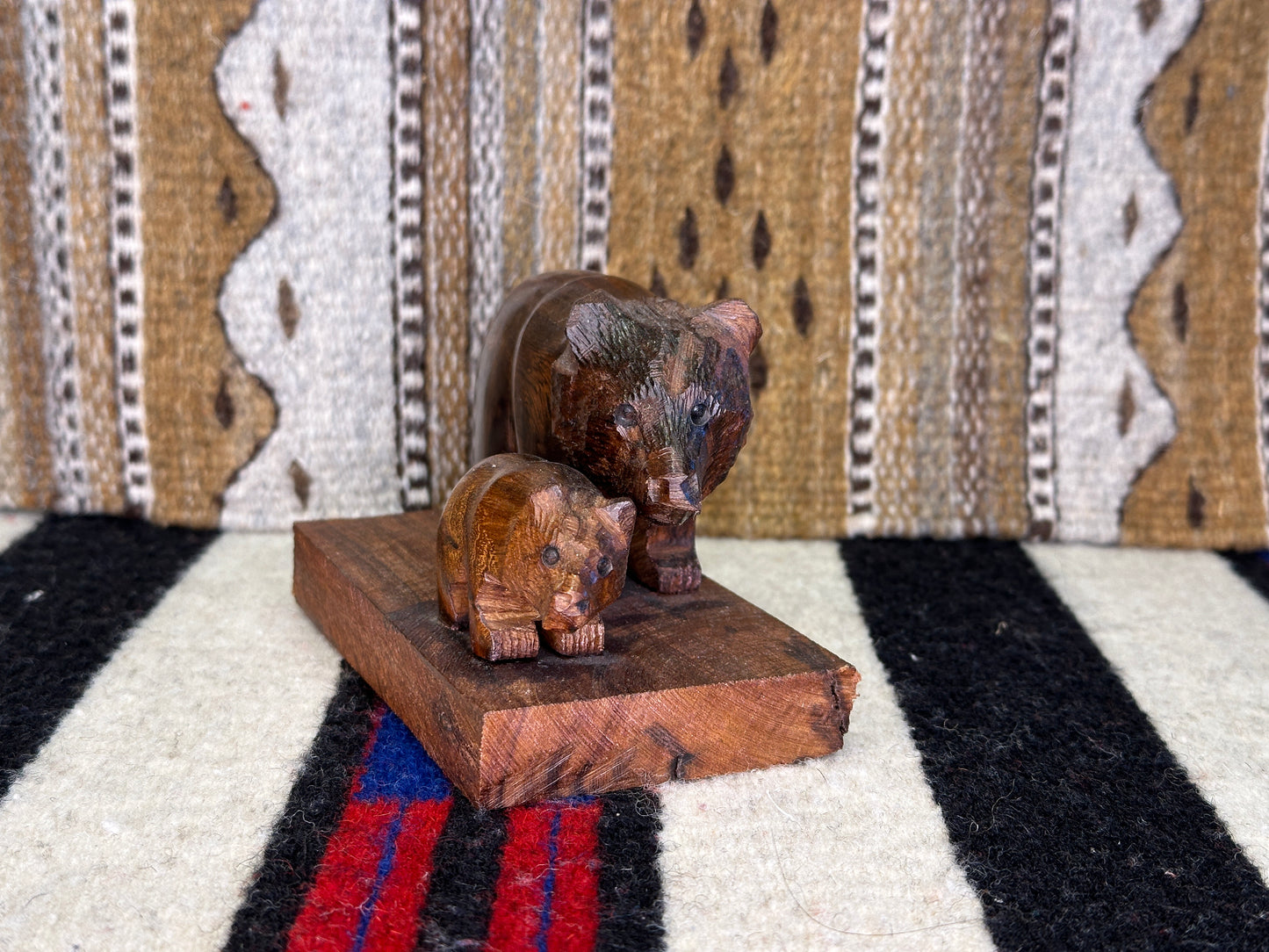 Ironwood Bear Duo Carving