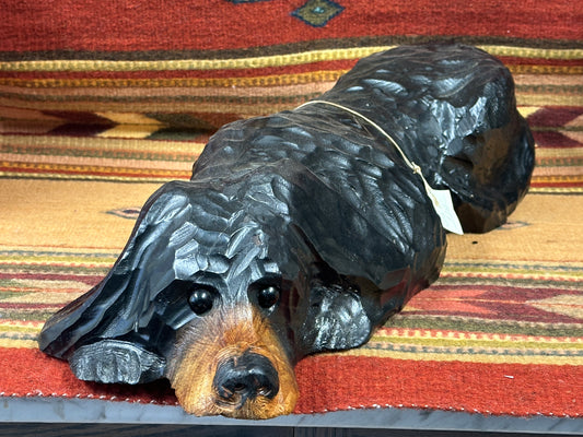 Chainsaw Carved Dog