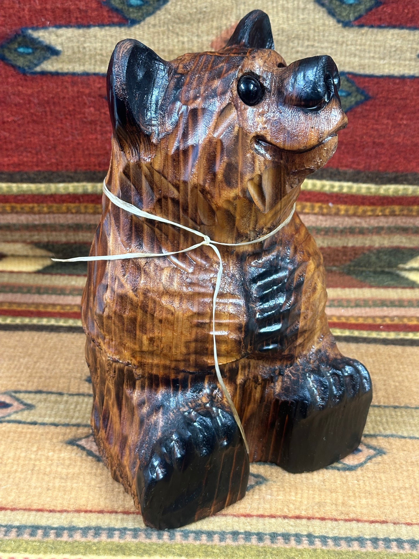 Chainsaw Carved Red Ceder Bear Small 11"