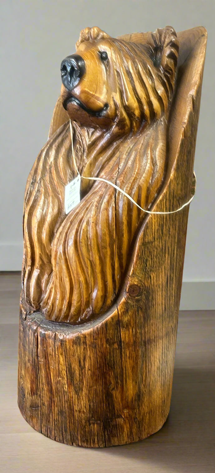 Hand Carved Bear By Gary Cross