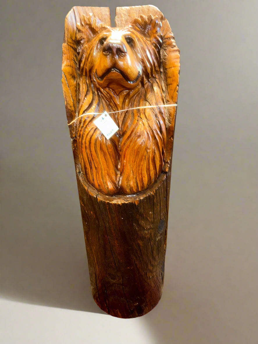 Hand Carved Bear By Gary Cross
